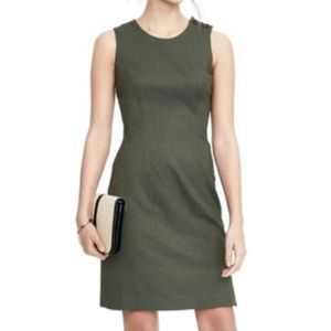 Banana Republic Side Button Sheath Dress NWOT